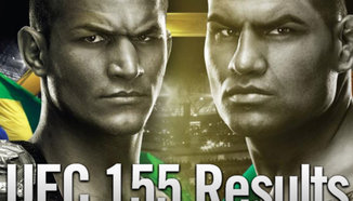 Резултати от UFC 155: Dos Santos vs Velasquez