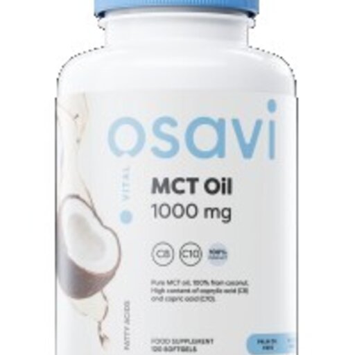 Osavi - MCT Oil 1000 mg | C8 + C10 / 120 Гел капсули, 120 дози