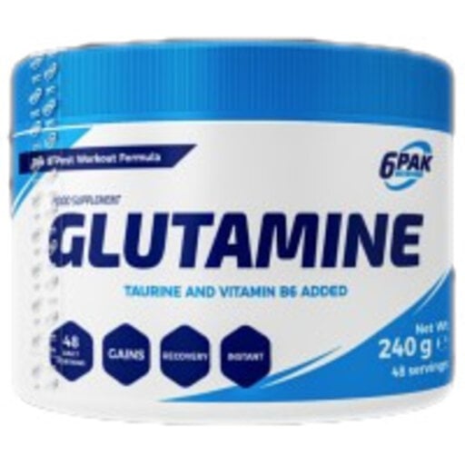 6PAK Nutrition - Glutamine Pure / 240 грама, 48 дози