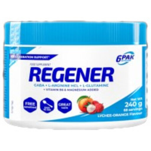 6PAK Nutrition - REGENER | GABA, L-Arginine & L-Glutamine / 240 грама, 68 дози