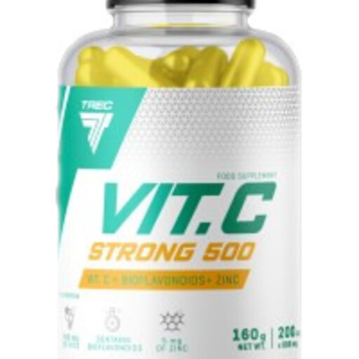 Trec Nutrition - Vit.C Strong 500 | Vitamin C 500 mg / 100 капсули, 100 дози