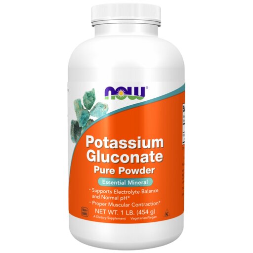 NOW Foods - Potassium Gluconate Powder (206 дози)