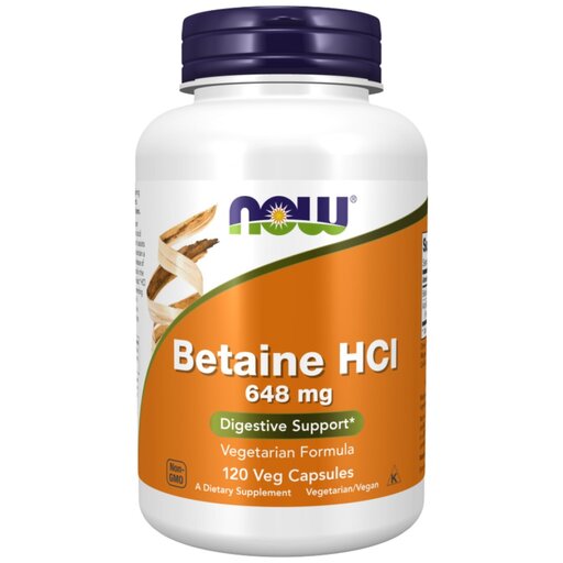 NOW Foods - Betaine HCl 648 mg