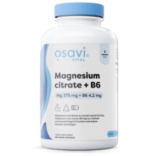 Osavi - Magnesium Citrate 375 mg + B6 | P-5-P (60 дози)