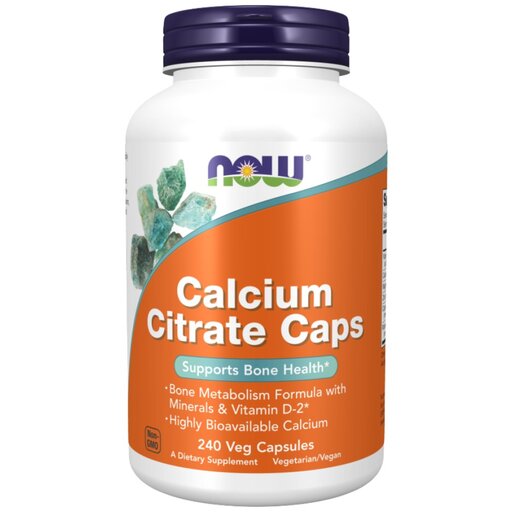 NOW Foods - Calcium Citrate Caps | + Magnesium, Vitamin D, Zinc, Copper, Manganese (80 дози)