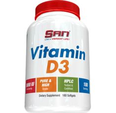 SAN - Vitamin D3 5000IU / 180 softgels.​