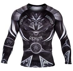 РАШГАРД - VENUM GLADIATOR 3.0 RASHGUARD - BLACK/WHITE - LONG SLEEVES​