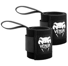 Накитници - VENUM HYPERLIFT LIFTING WRIST BANDS (PAIR) - BLACK​