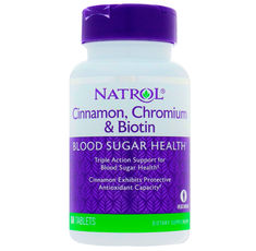 Natrol - Cinnamon Chromium Biotin / 60 tab