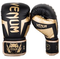 Боксови ръкавици - Venum Elite Boxing Gloves - Black/Gold​