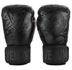 Боксови ръкавици - Venum Dragon's Flight Boxing Gloves - Black/Black​