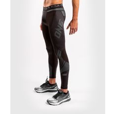 Тренировъчен Клин - Venum ONE FC Impact Compression Tights - Black/Black​