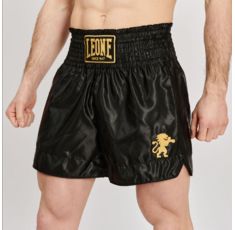 Leone - BASIC 2 KICK SHORTS - Black - Муай Тай Шорти - AB970