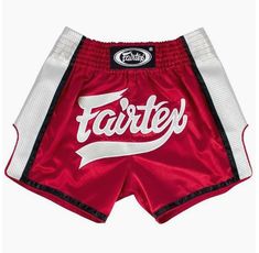 Шорти - Fairtex Muay Thai Shorts BS1704 - Red-white