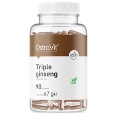 OstroVit - Triple Ginseng Complex / 90 капсули, 90 дози