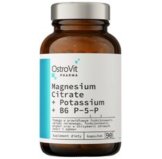 OstroVit - Magnesium Citrate + Potassium + B6 P-5-P / 90 капсули, 30 дози