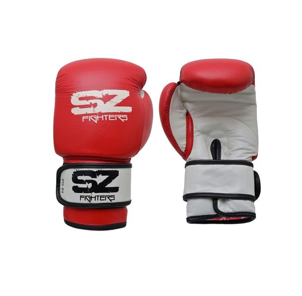 SZ Fighters - Боксови ръкавици (Изкуствена кожа) - червен цвят​