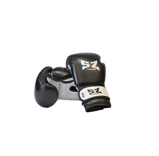 SZ Fighters - Боксови ръкавици (Естествена кожа) - черен цвят​