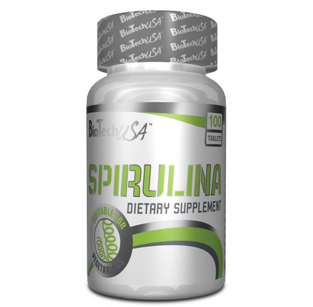 BIOTECH USA Spirulina 450mg. / 100 Tabs.