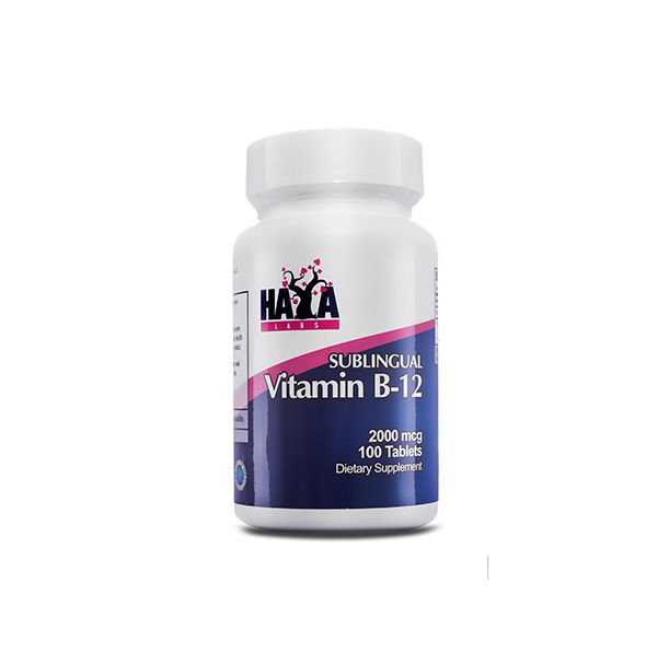 Haya Labs - Vitamin B12 (Sublingual) 2000mcg. / 100 Tabs.