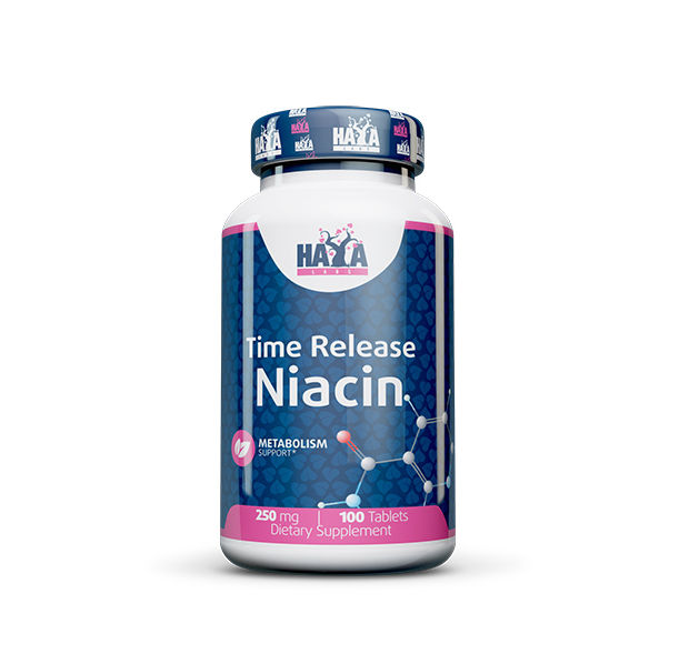 Haya Labs - Niacin (Time Release) 250mg. / 100 Tabs.