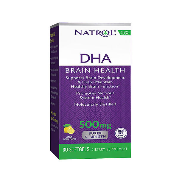 Natrol - DHA 500mg Super Strength / 30 Softgels.