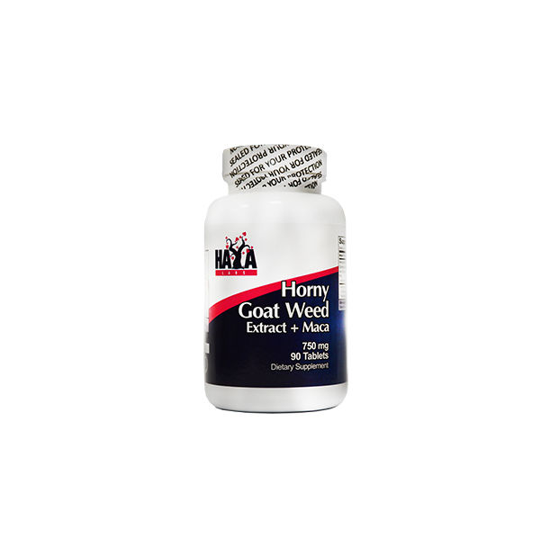 Haya Labs - Horny Goat Weed Extract 750 mg + MACA / 90 tabs.