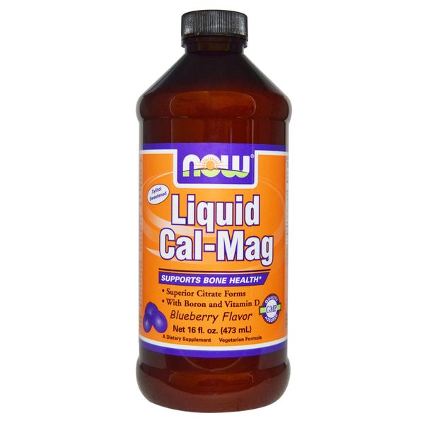 NOW - Liquid Cal-Mag Blueberry - 16 oz.