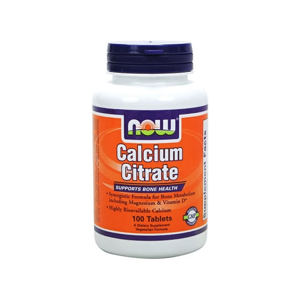 NOW Calcium Citrate with Minerals &amp; Vitamin D-2 / 100 tab.