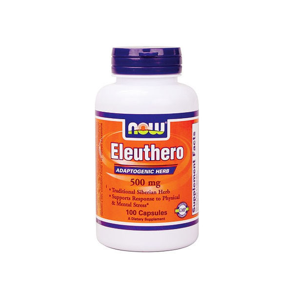NOW - Eleuthero 500 mg. / 100 Caps.