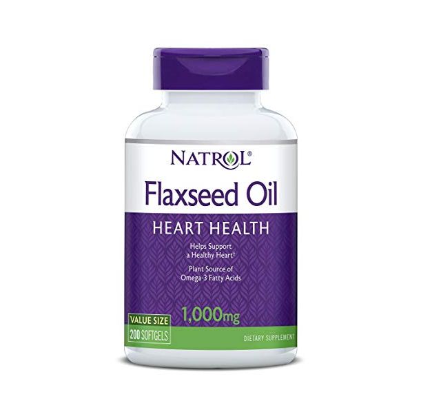 Natrol - Flax Seed Oil 1000mg / 200 gel caps