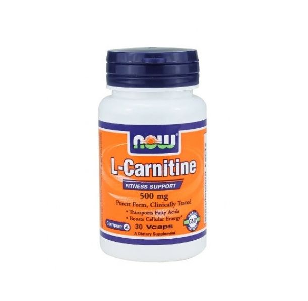 NOW - L-Carnitine 500mg. / 30 VCaps.