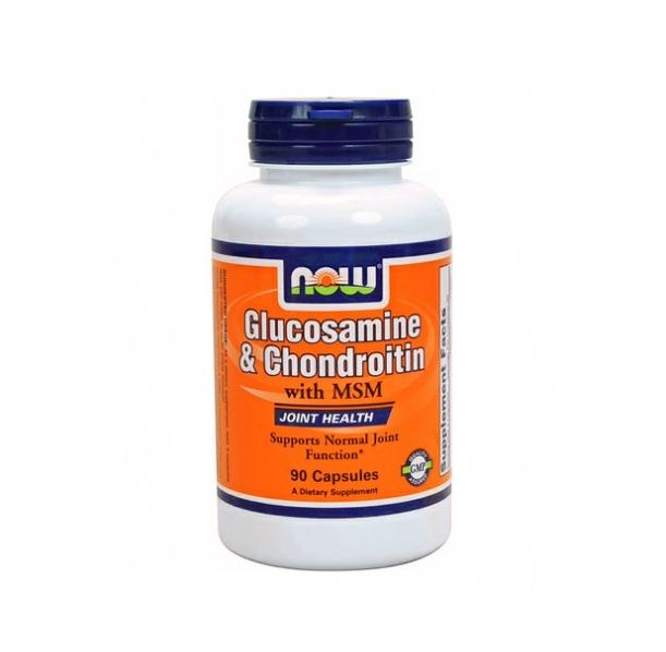 NOW - Glucosamine &amp; Chondroitin with MSM / 90 Caps.