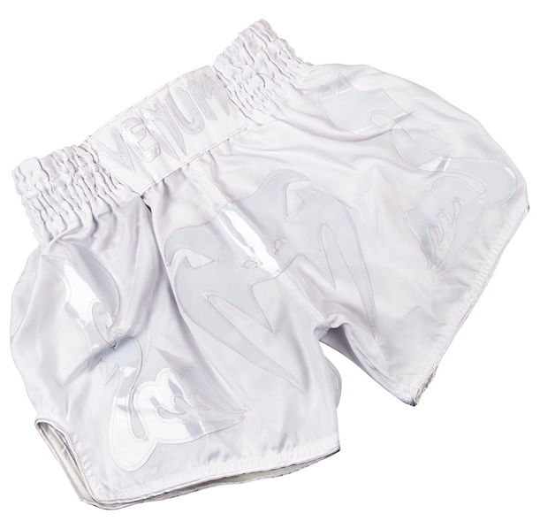 Муай Тай Шорти - Venum Bangkok Inferno Muay Thai Shorts-White/White​