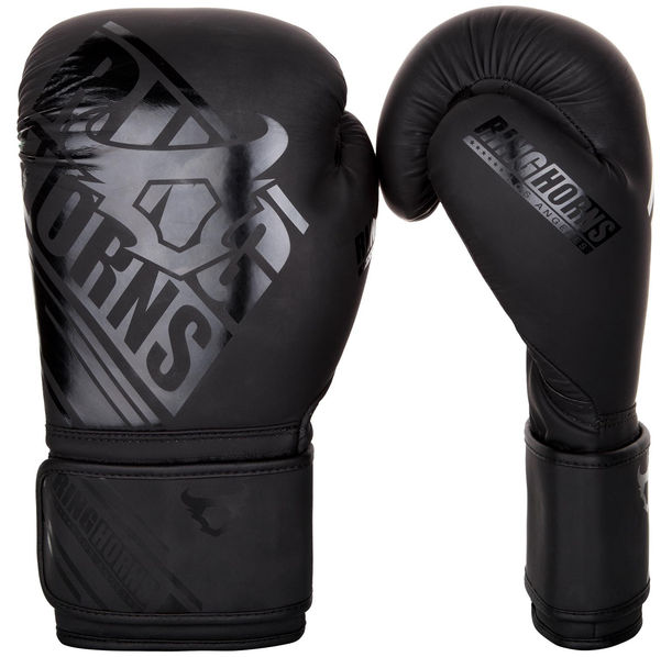 Боксови Ръкавици - Ringhorns Nitro Boxing Gloves - Black / Black​