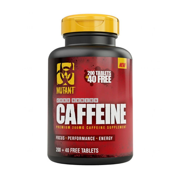 MUTANT - CAFFEINE Premium 200mg / 200tabs. + 40 FREE tabs