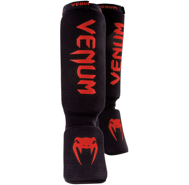 Протектори за крака - Venum Kontact Shinguards - Black/Red​