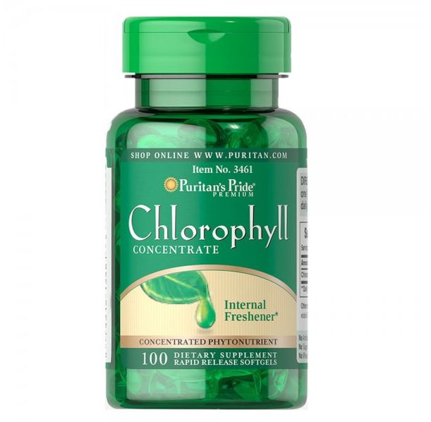 Puritan's Pride - Chlorophyll Concentrate 50мг  / 100 таблетки​