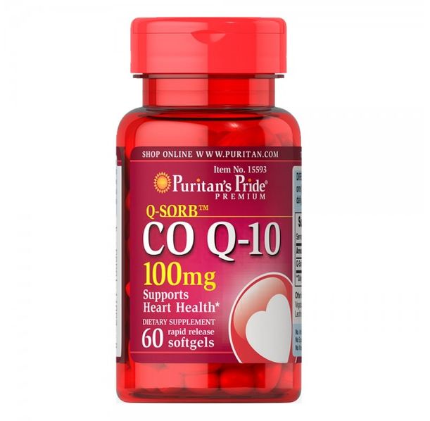 Puritan's Pride Q-SORB CO Q-10 100 мг 60 дражета​