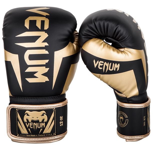 Боксови ръкавици - Venum Elite Boxing Gloves - Black/Gold​