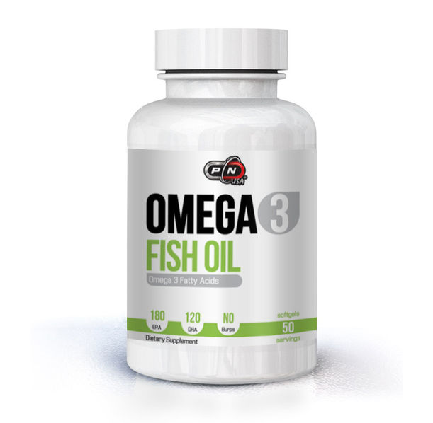 Pure Nutrition - Omega 3 Fish Oil 180 EPA/120 DHA - 50 softgels.​