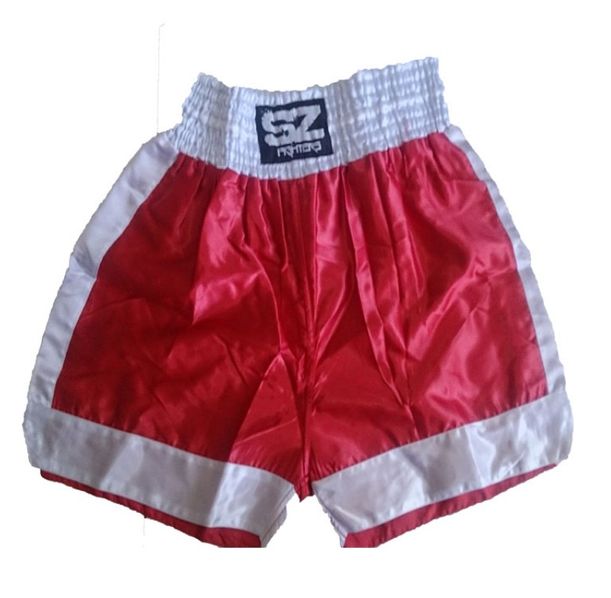 SZ Fighters - Шорти за Муай Тай и Кикбокс - Червено / Бели