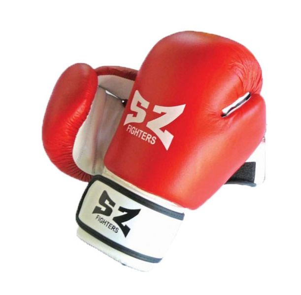 SZ Fighters - Боксови ръкавици (Естествена кожа) - червен цвят​