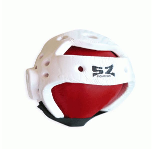 SZ Fighters - Каска за таекуондо (отлята) - Бяла