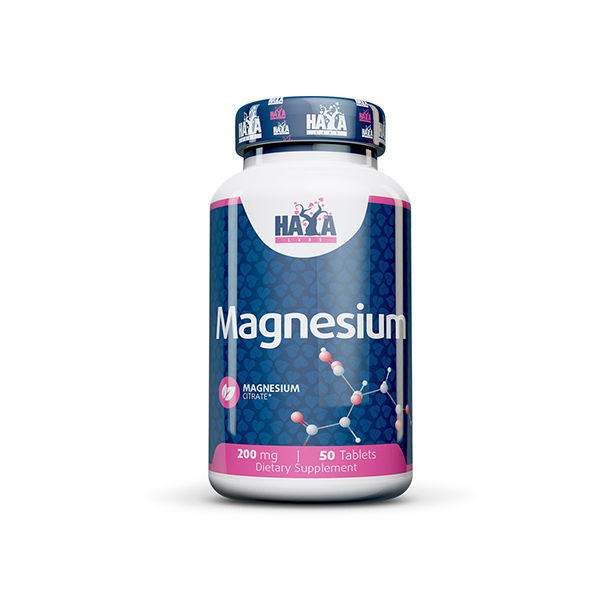 HAYA LABS Magnesium Citrate 200mg / 50 tabs.