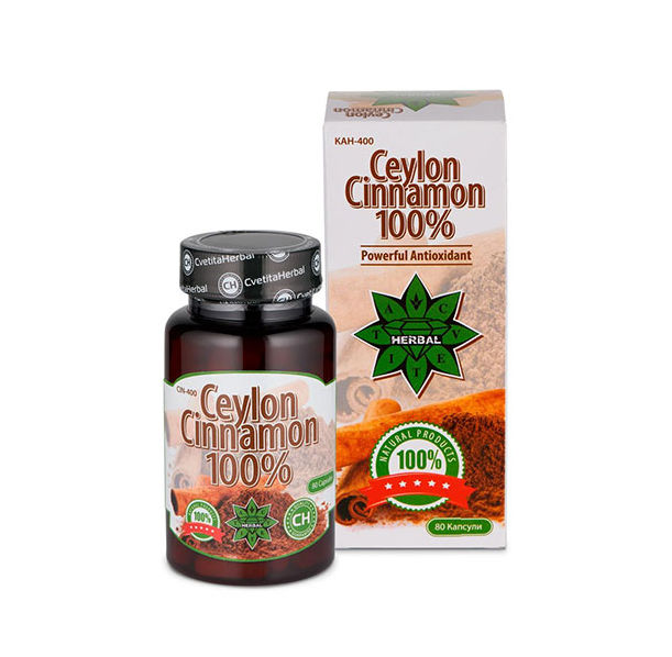 CVETITA HERBAL Ceylon Cinnamon / 80 Caps​