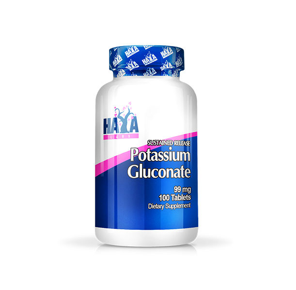 HAYA LABS Potassium Gluconate 99mg. / 100 Tabs.