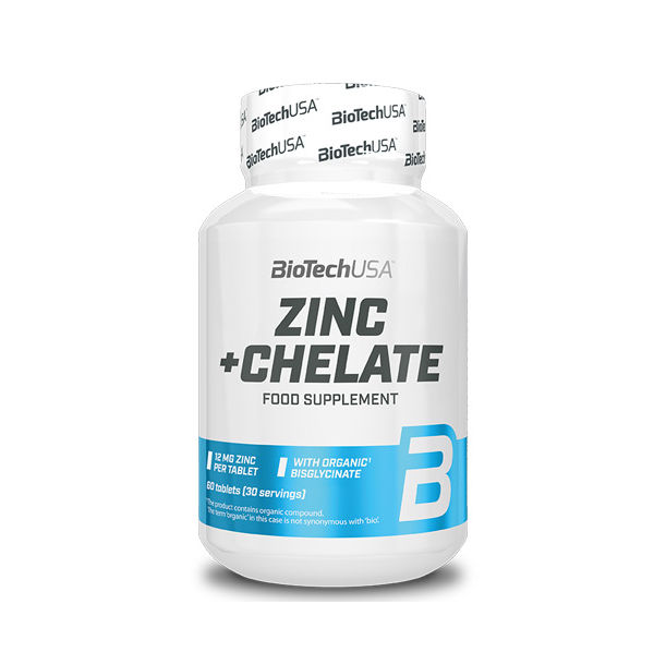 BIOTECH USA Zinc + Chelate / 60 Tabs