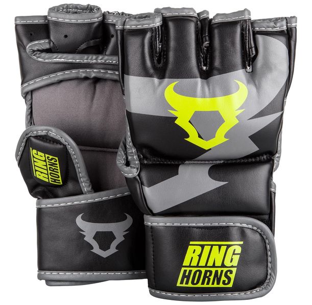 ММА Ръкавици - Ringhorns Charger MMA Gloves -Black/Neo Yellow​