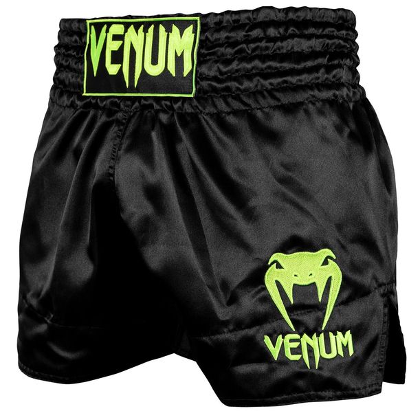 Муай Тай Шорти - Venum Muay Thai Shorts Classic - Black/Neo Yellow​